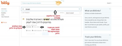 נתונים על לינק במסך באתר ביטלי